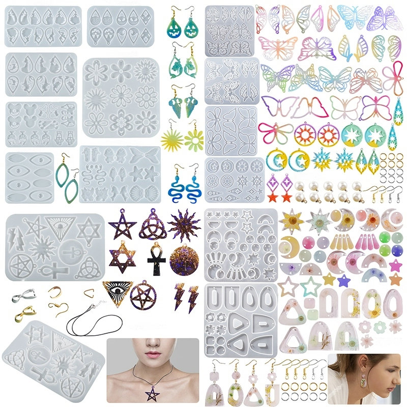 Resin Art Work - シリコンモールド,エポキシ樹脂,混合型,ジュエリー作り,キャスティング,日曜大工用,クリエイティブな手作り