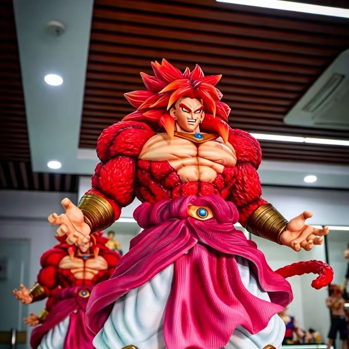 Resin Art Dragon Ball Z - ドラゴンボールZ ブロリー 超サイヤ人4 アニメフィギュア GKスタチュー 赤髪版