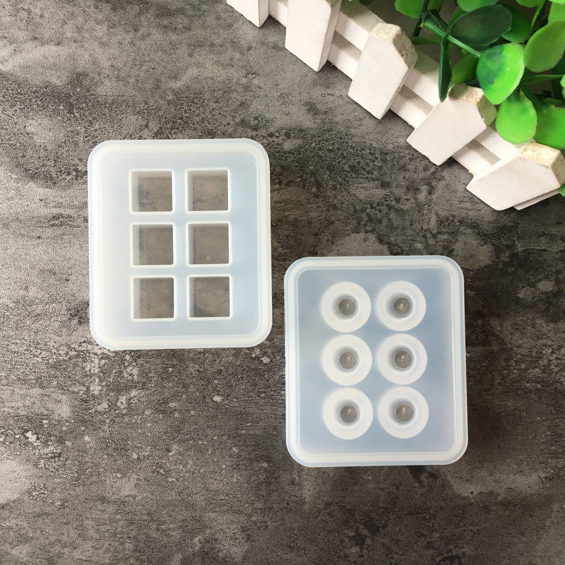 Resin Art Liquid - シリコーン型 16 ミリメートルキューブボールビーズ 6 コンパートメント樹脂シリコーン金型手作り DIY