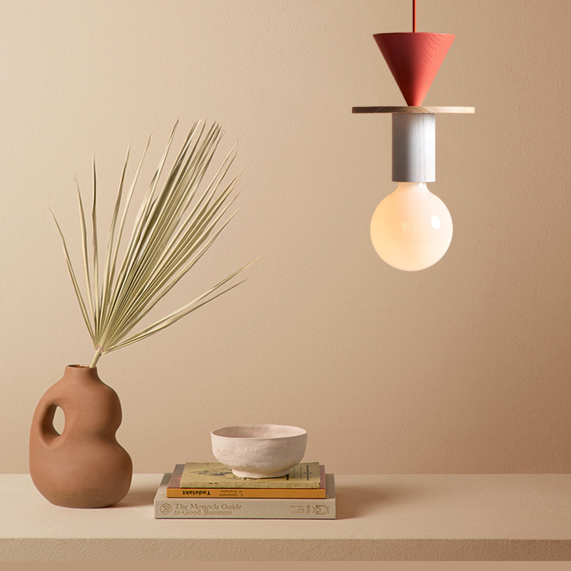 Resin Art And Wood - JUNIT ダイアペンダントランプモダンウッド LED ペンダントライト小型吊り下げランプリビングルームキッチンデコデザイナーライト
