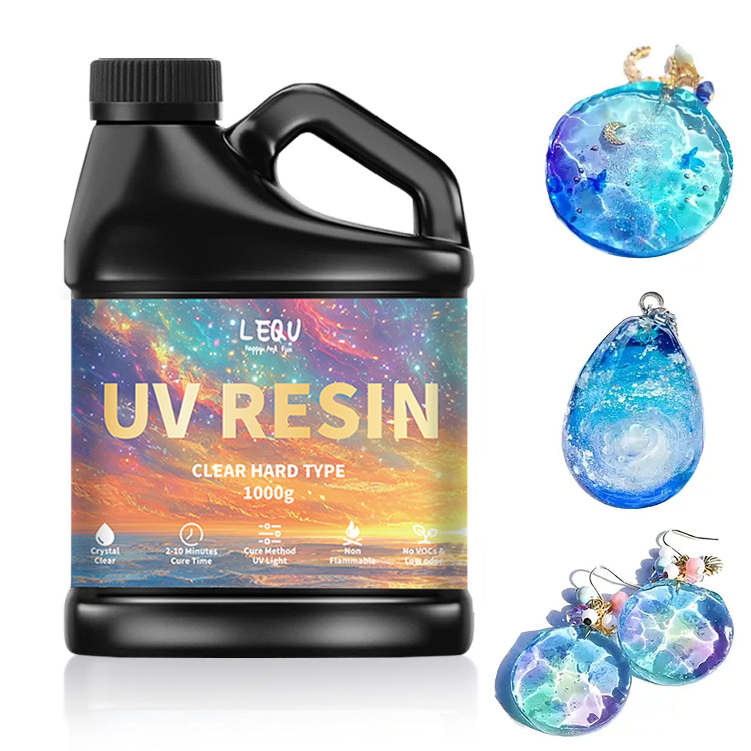 Resin Art Liquid - 100/200/500/1000 グラム UV エポキシ樹脂接着剤高透明度速乾性接着剤高硬度 DIY 用品樹脂接着剤ジュエリー作成用