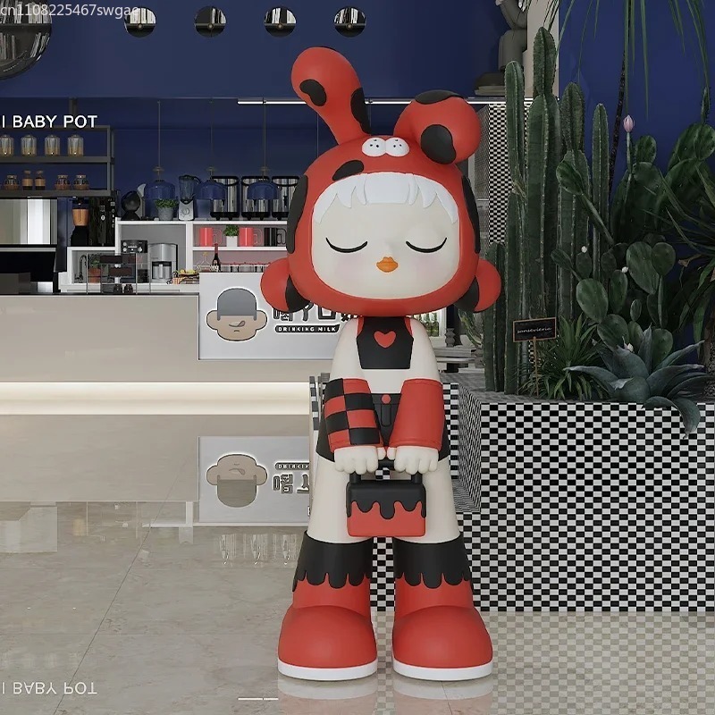 アートカートゥーンガール像 室内ファッションキャラクターモデ - Resin Art And Craft のレビューと価格