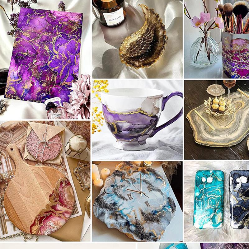1 セット樹脂顔料キットアートインクアルコール液体着色剤染料 - Resin Art Work のレビューと価格