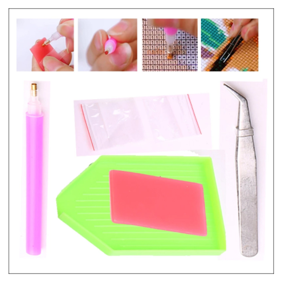 ダイヤモンド塗装ファンタジー紫山ムーン 5D DIY ダイヤ - Resin Art Purple のレビューと価格