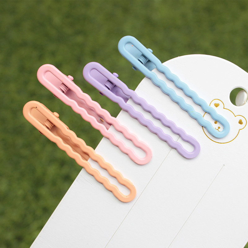 カラフルなミニマリストウェーブヘアクリップ,木製ヘアクリップ - Resin Art For Kids のレビューと価格