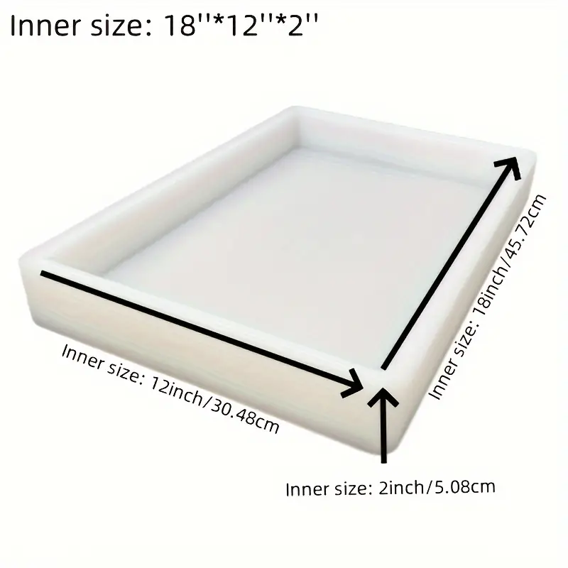 18*12*2インチの大型シリコンモールド、リバーテーブル、 - Resin Art Work のレビューと価格