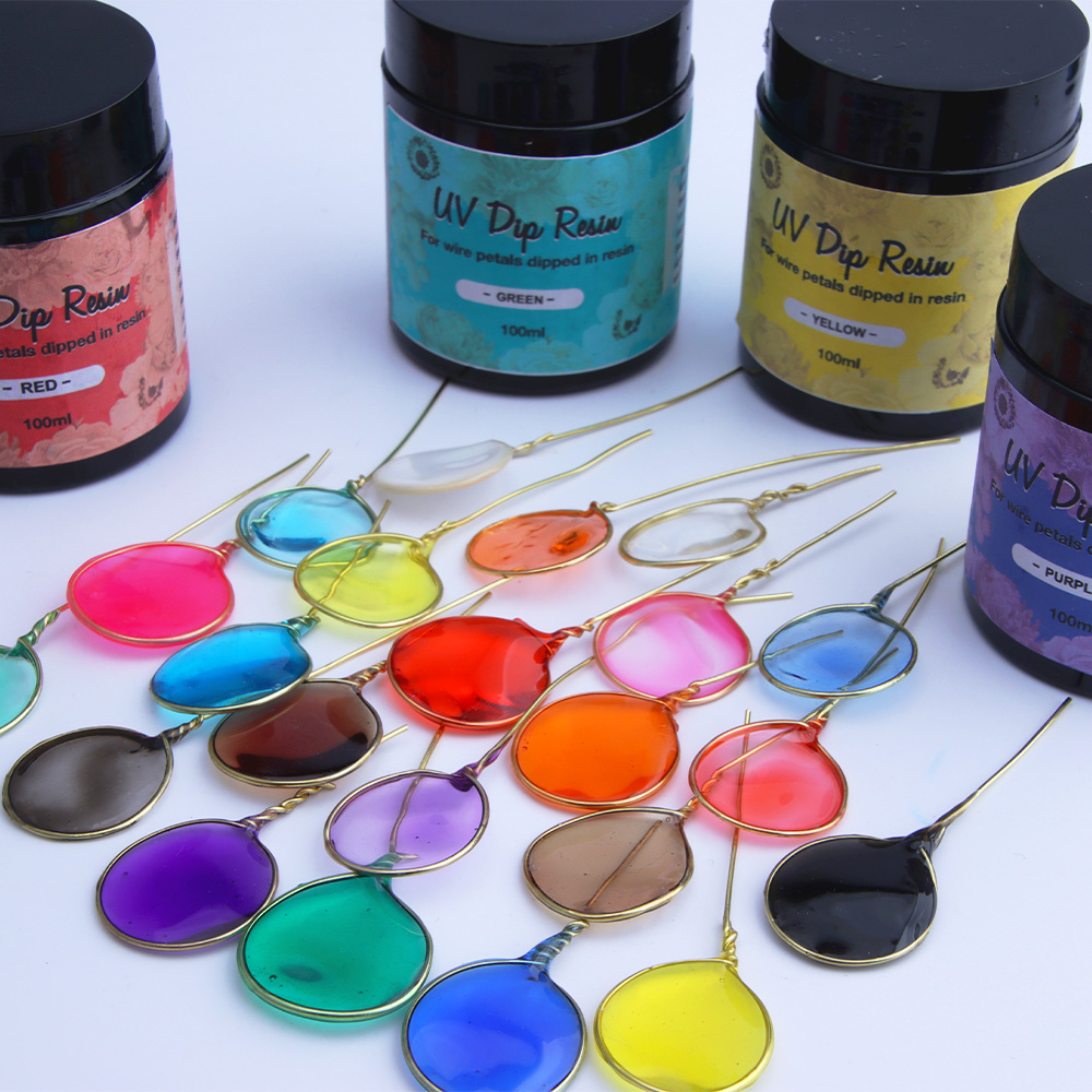 12色のUVディッピングレジン（ワイヤー形状用） – 1本あ - Resin Art Liquid のレビューと価格