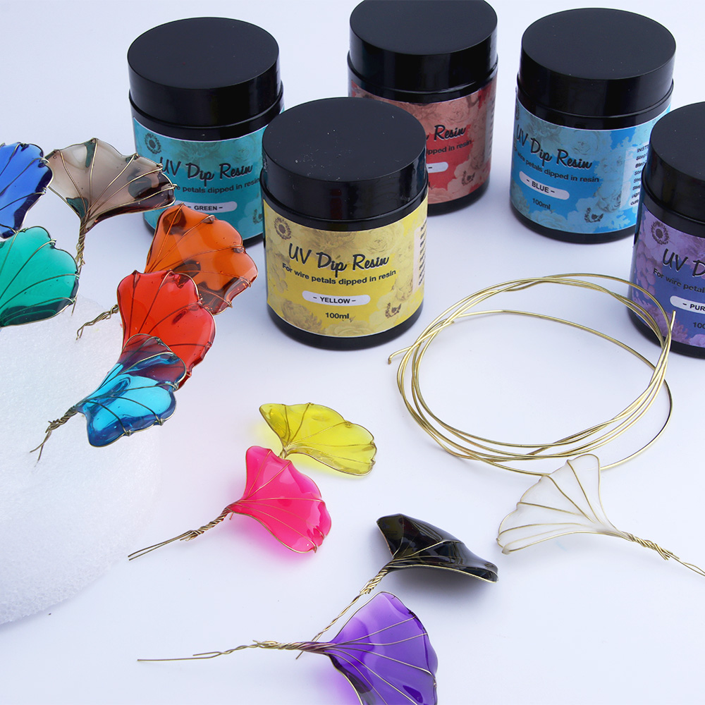 12色のUVディッピングレジン（ワイヤー形状用） – 1本あ - Resin Art Liquid のレビューと価格