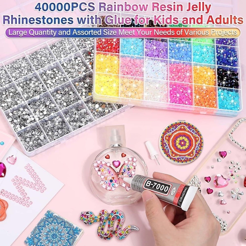 ホットマルチカラーレジンラインストーンキットDIYデコレーシ - Resin Art Work のレビューと価格