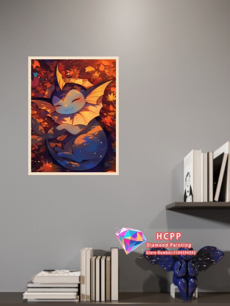 1pc フレームレス漫画ポケモンピカチュウリザードンイーブイ - Resin Art Work のレビューと価格