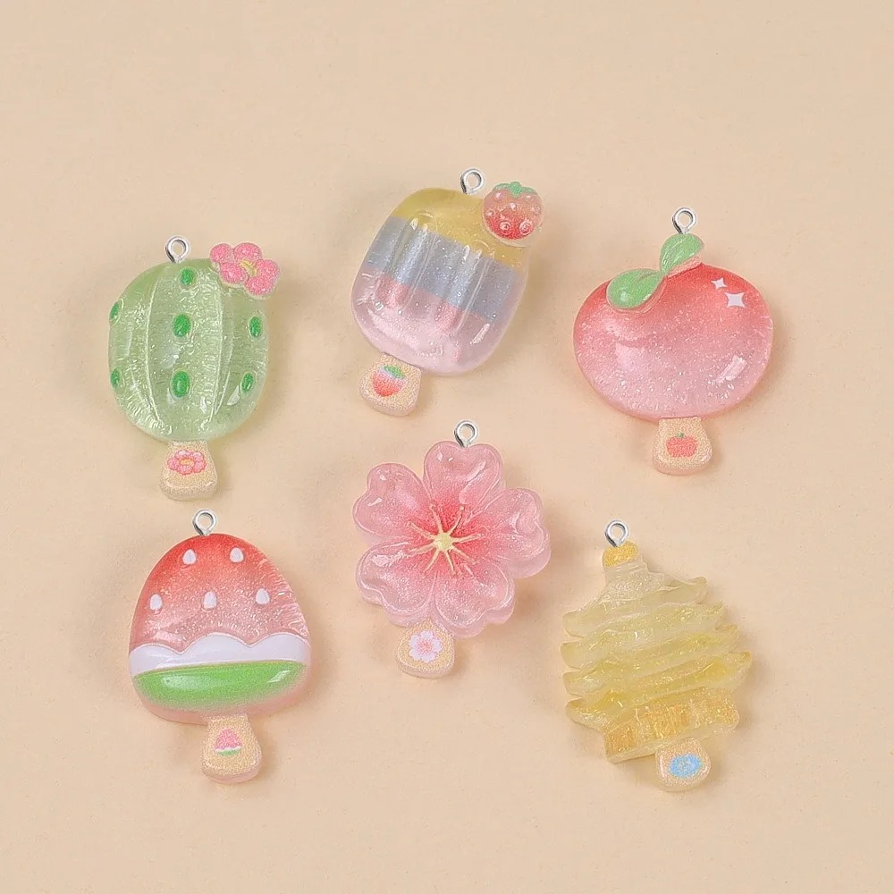 10個入り カワイイ 夏のアイスキャンディー レジンペンダン - Resin Art And Deco のレビューと価格