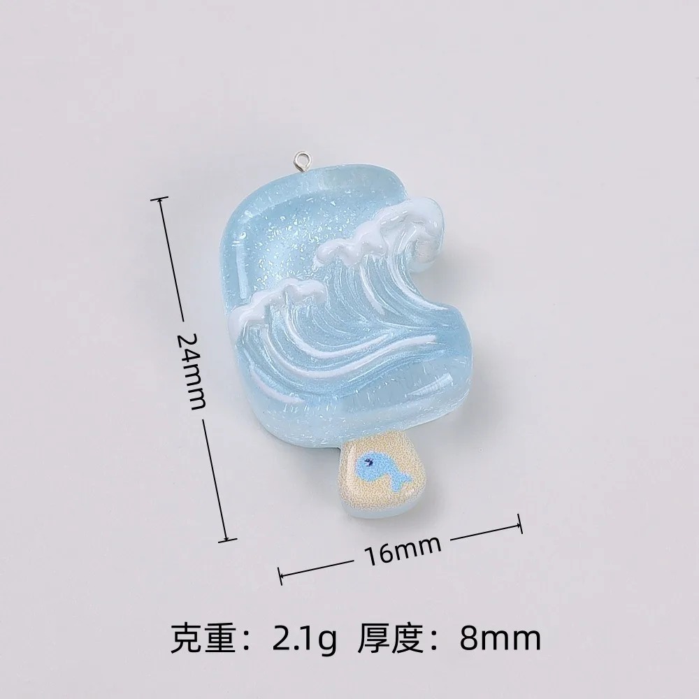 10個入り カワイイ 夏のアイスキャンディー レジンペンダン - Resin Art And Deco のレビューと価格
